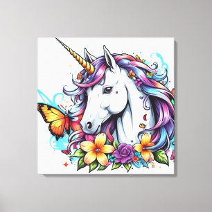 Estirar la imagen de lienzo - Bonito unicornio