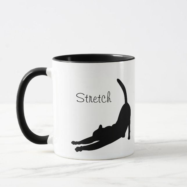 Estirar la taza de la silueta del gato (Izquierda)