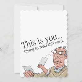 Esto Eres Tú Intentando Leer Esta Tarjeta Gracioso