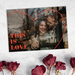 Esto es amor. Tarjeta El día de San Valentín del c