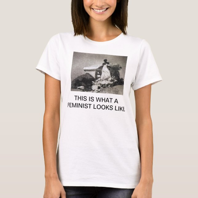 Esto es lo que parece una feminista la camisa de (Anverso)