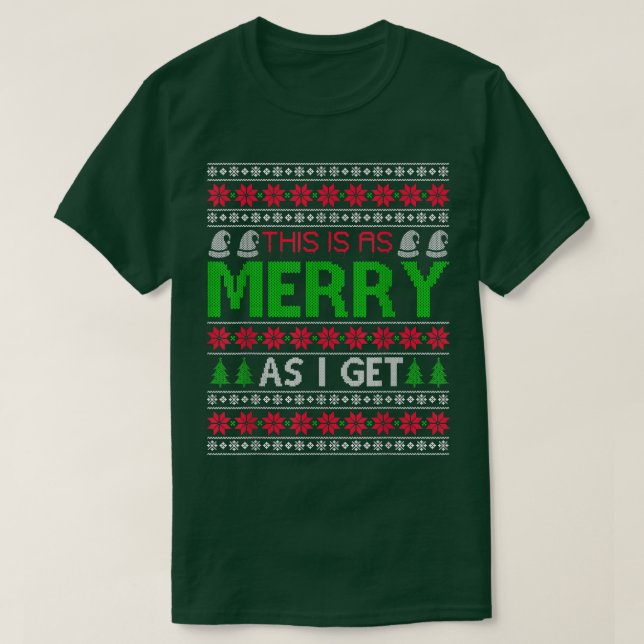 Esto es tan alegre como me dan navidades suéter fe (Diseño del anverso)