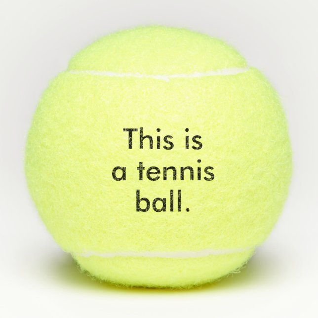 Esto es una pelota de tenis - indique el humor (Anverso)