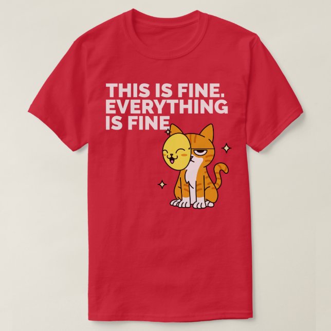 Esto está bien, estoy bien, graciosa camiseta de g (Diseño del anverso)