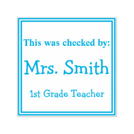 Esto fue comprobado por el sello del profesor