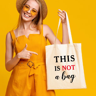 Esto No Es Una Bolsa Cita Divertida Negro Rojo