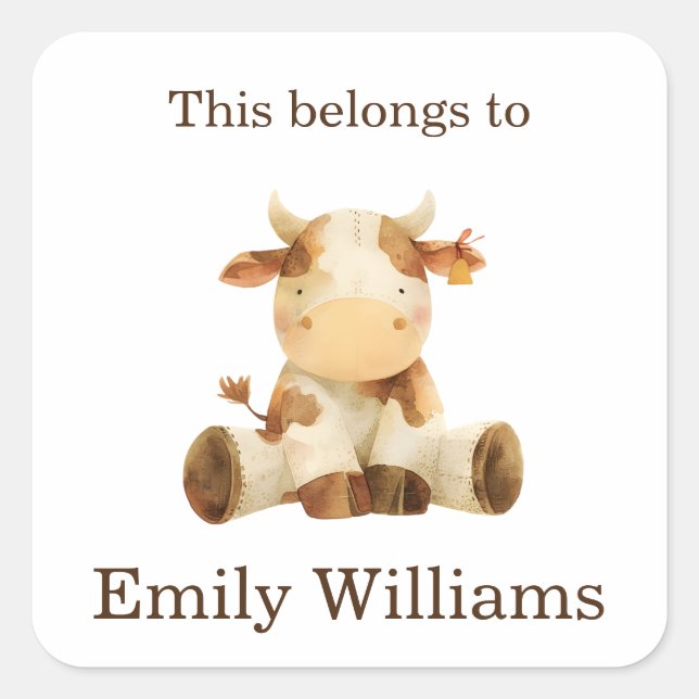 Esto pertenece a la etiqueta de regreso a la vaca  (Anverso)