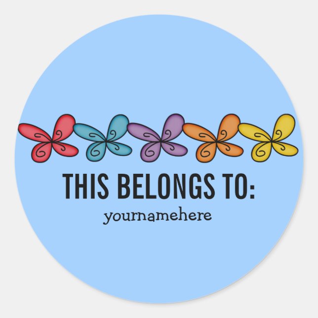 ESTO PERTENECE A Pegatinas De Flor De Doodle (Anverso)