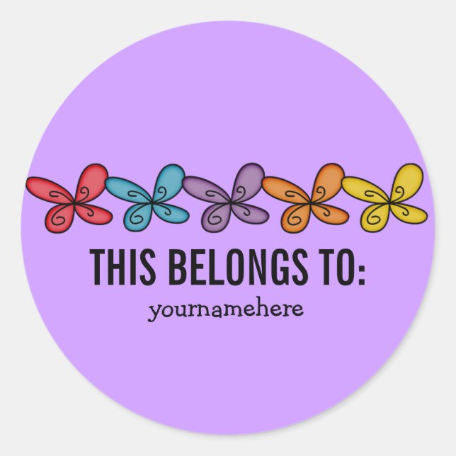 ESTO PERTENECE A Pegatinas De Flor De Doodle (Anverso)