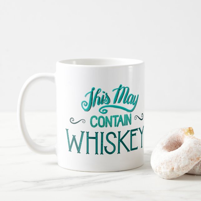 Esto puede contener la taza del whisky (Con donut)