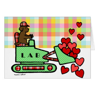 Estola de Labrador del chocolate su corazón