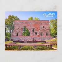 ¡Estonia, postal de Viljandi!