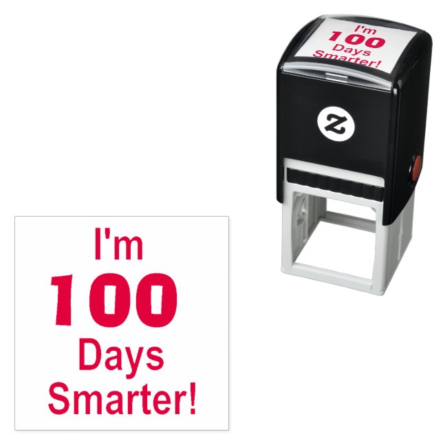 "¡Estoy 100 días más inteligente!" Sello de autogr (In Situ)