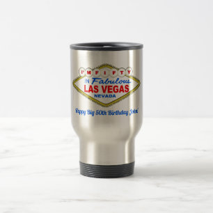 ESTOY A LOS CINCUENTA en LAS VEGAS Taza de viaje
