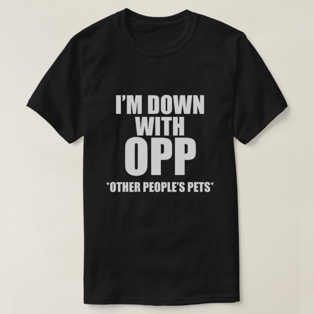 ESTOY ABAJO CON LA Camiseta DE OTROS MASCOTAS DE L (Diseño del anverso)