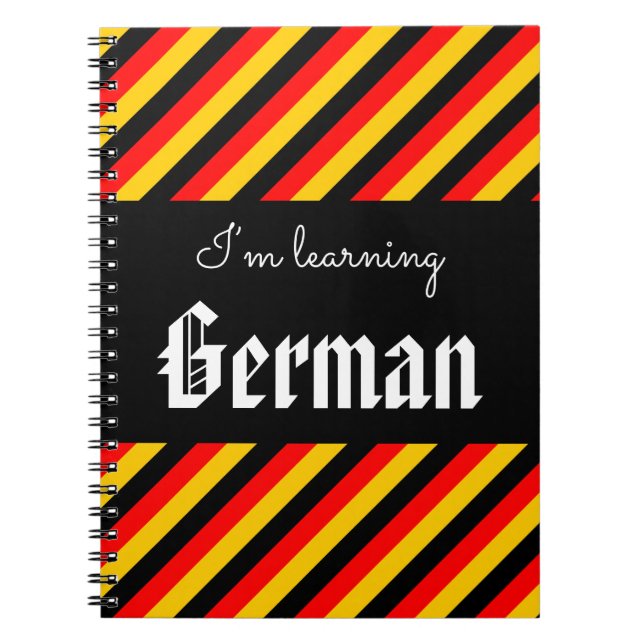 "Estoy aprendiendo" el cuaderno alemán (Frente)