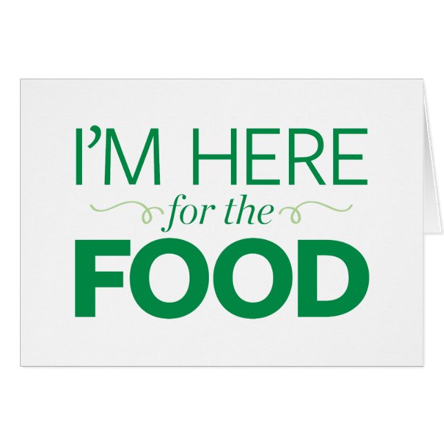 Estoy aquí para la comida (Anverso (Horizontal))