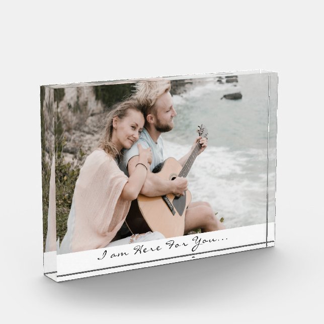 Estoy Aquí Para Ti Bloque de Foto con Texto (Izquierda)