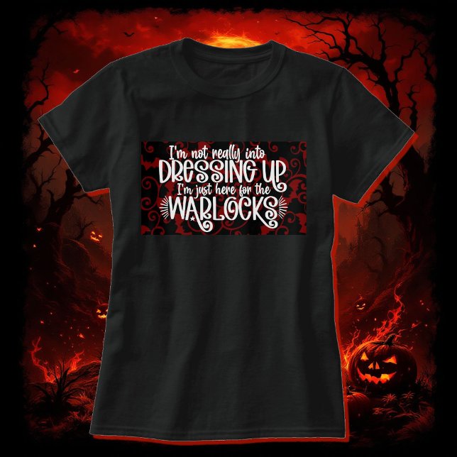Estoy aquí por la camiseta de algodón de brujas de (Subido por el creador)