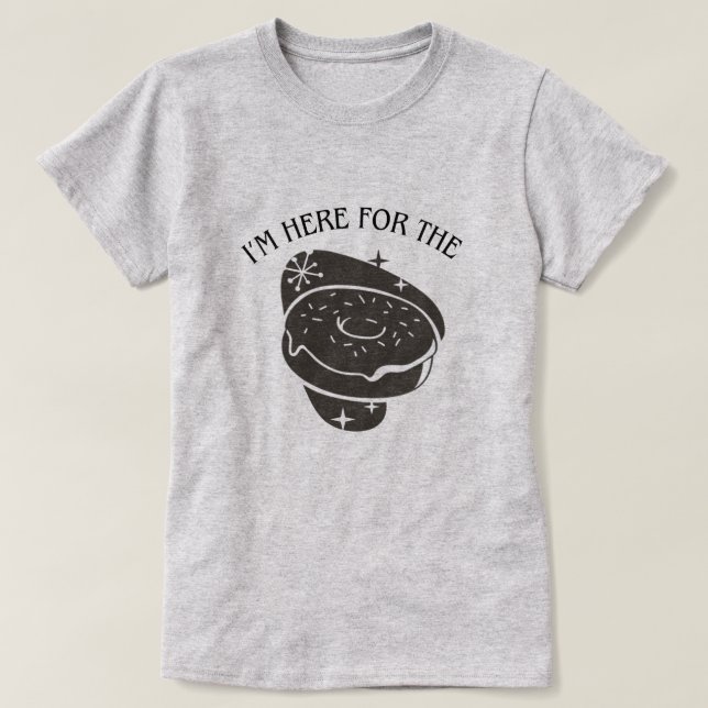 Estoy Aquí por la camiseta de Donuts Woman (Diseño del anverso)