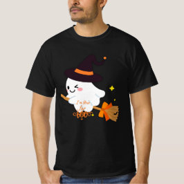 Estoy aquí por la camiseta de Halloween feliz de l