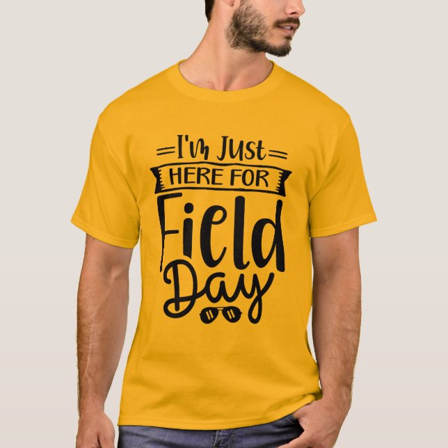 Estoy aquí por la camiseta de la escuela de campañ (Anverso)