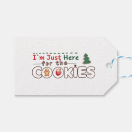 Estoy aquí por la etiqueta de regalo de las cookie