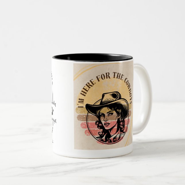 Estoy aquí por la taza de los Cowboys (Anverso derecho)