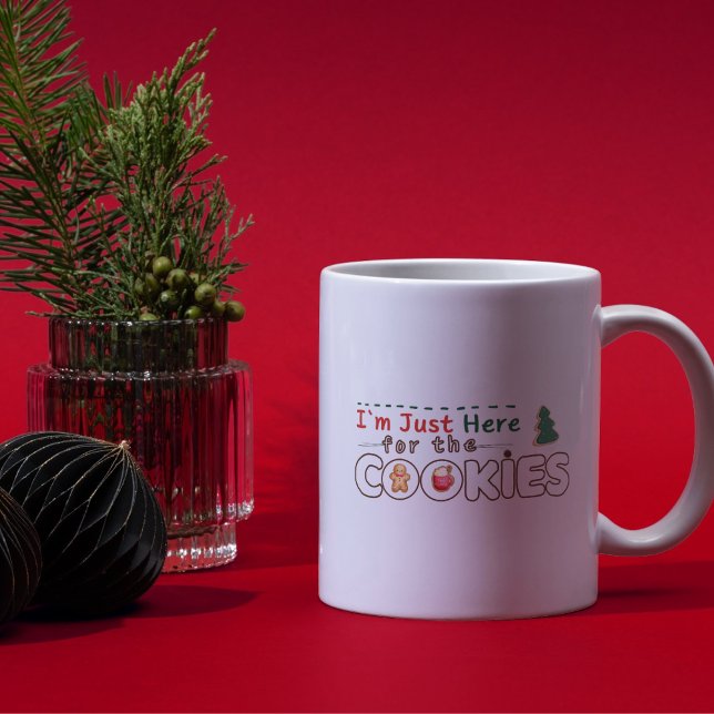 Estoy aquí por la taza de Navidades divertidos de  (Subido por el creador)
