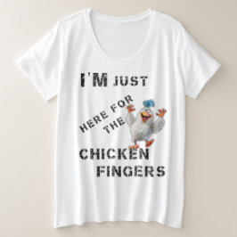 Estoy aquí por los dedos del pollo