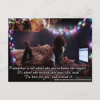 Estoy aquí por tu postal de amistad