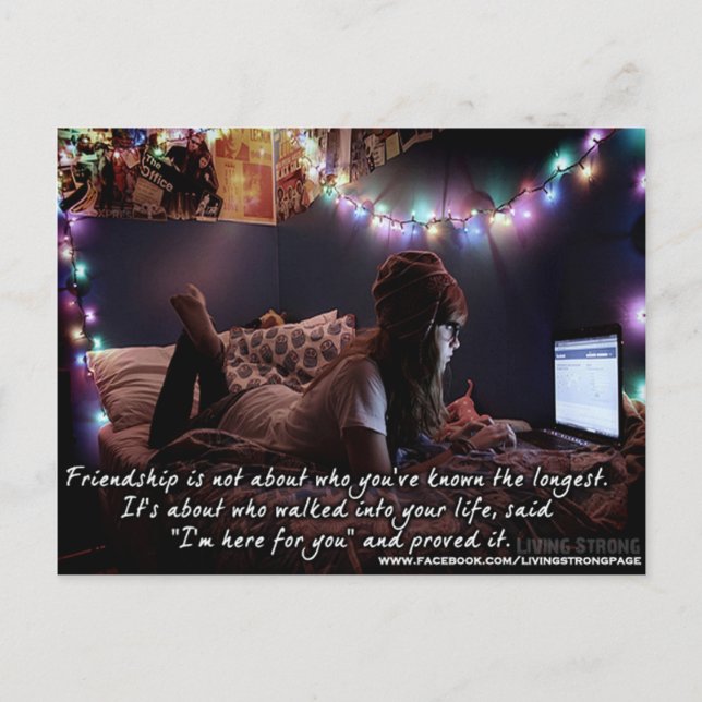 Estoy aquí por tu postal de amistad (Anverso)