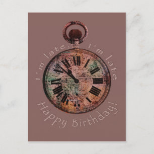 Estoy atrasado, estoy atrasado con la tarjeta post