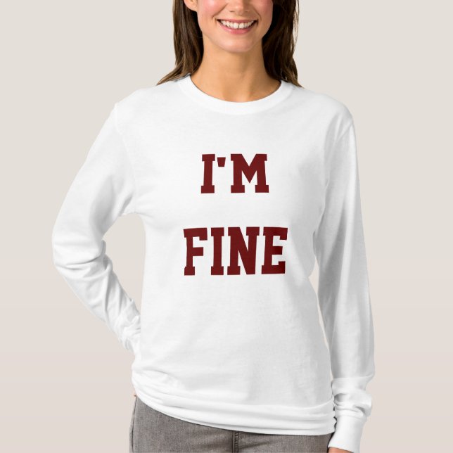 Estoy bien camiseta (Anverso)
