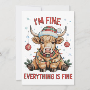 Estoy Bien Todo Está Bien Navidad Vaca De Las Tier