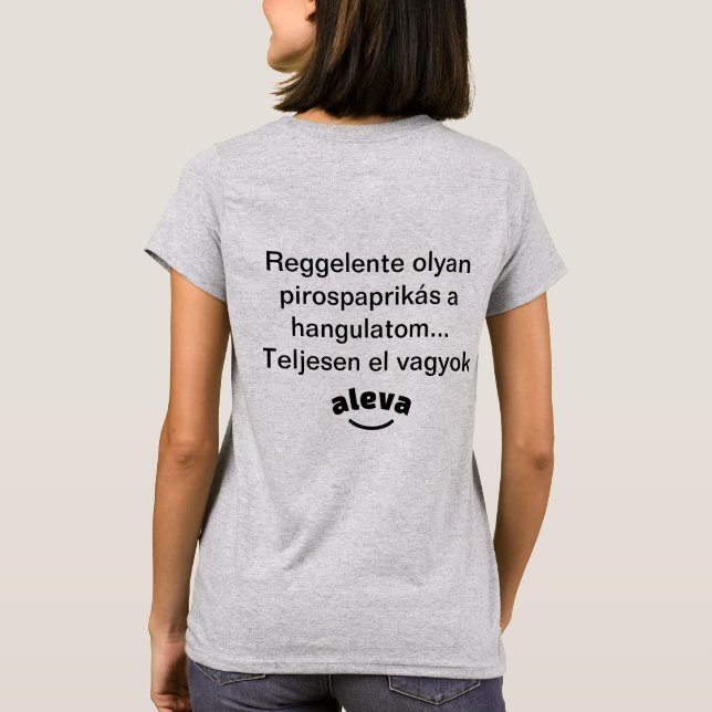 Estoy completamente harto de la camiseta de mujer. (Reverso)