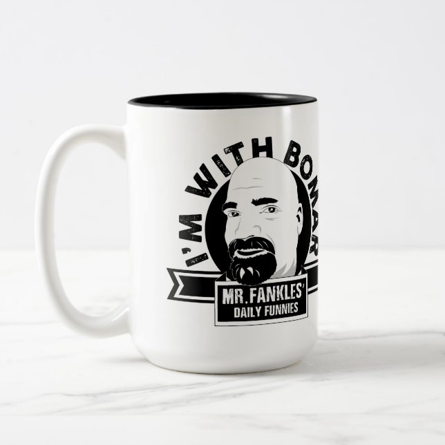 Estoy con Bomar - taza de café grande de Ol (Izquierda)