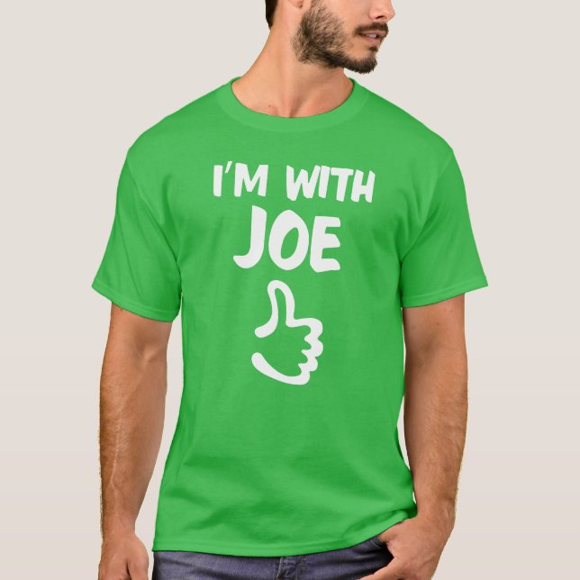 Estoy con la camisa de Joe - verde del trébol (Anverso)
