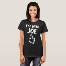 Estoy con la camisa de la mujer de Joe - negro