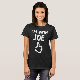 Estoy con la camisa de la mujer de Joe - negro