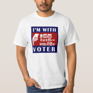 Estoy con la camiseta baja del votante de la