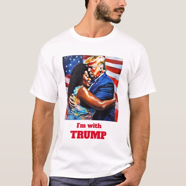 Estoy con la camiseta de Trump Vintage (Anverso)
