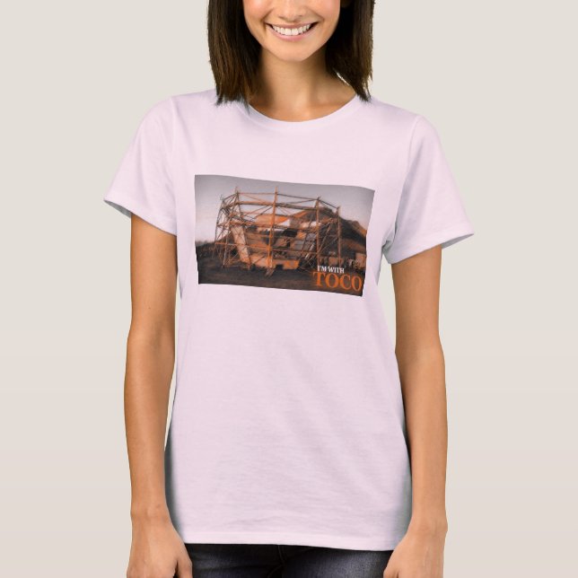 Estoy con la camiseta retro Toco (femenina) (Anverso)