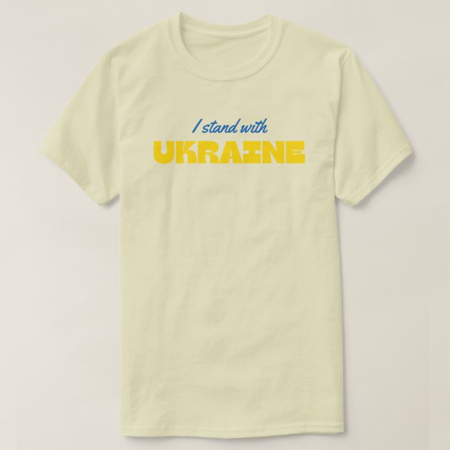 Estoy con la camiseta solidaria de Ucrania (Diseño del anverso)