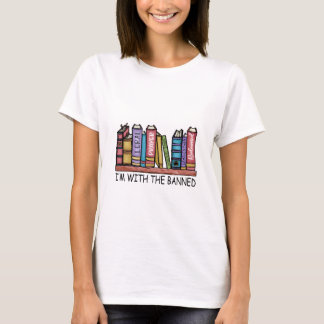 Estoy con los libros prohibidos camisetas para muj