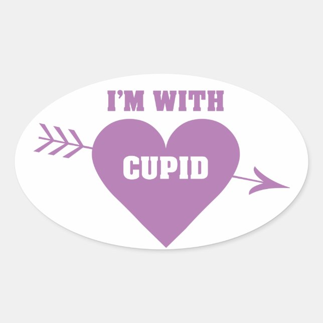ESTOY CON pegatinas CUPIDOS (Anverso)