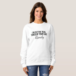 Estoy consiguiendo la camisa divertida cansada, de