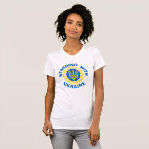 ESTOY DE PIE CON Camiseta Femenina UKRAINE Fine Je