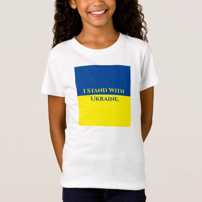 ESTOY DE PIE CON Camiseta UKRAINE Rectangle (Anverso)