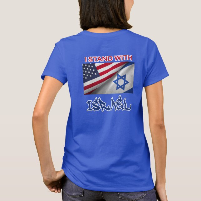 Estoy de pie con Israel - camiseta femenina (Reverso)